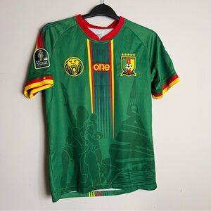 One All Sports Cameroon Green Football Jersey with team crest